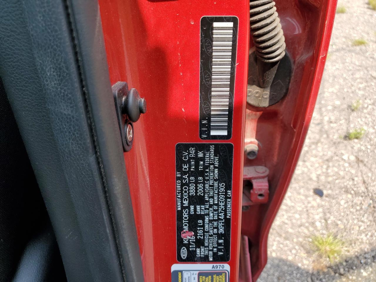 2017 Kia Forte Lx VIN: 3KPFL4A75HE091905 Lot: 64357464