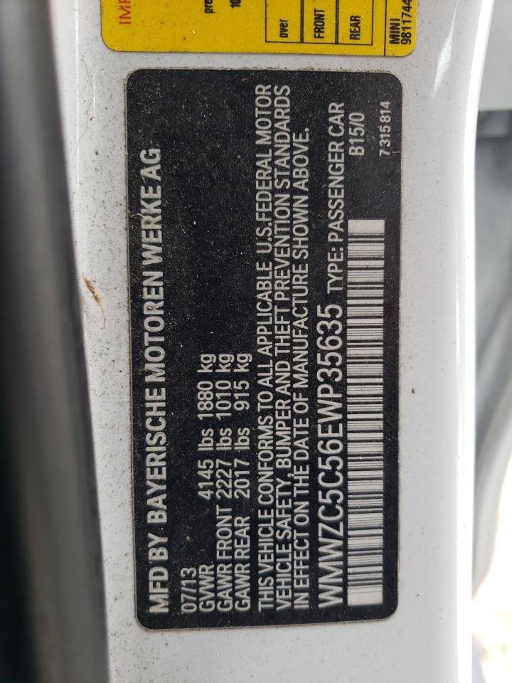 2014 Mini Cooper S Countryman VIN: WMWZC5C56EWP35635 Lot: 63355704