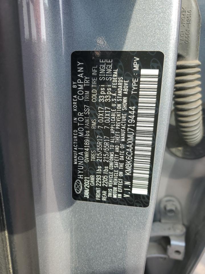 2021 Hyundai Kona Sel Plus VIN: KM8K6CAAXMU719444 Lot: 63258564