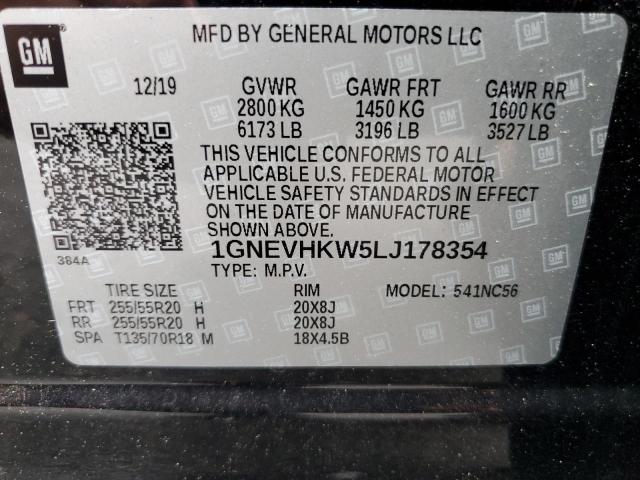 1GNEVHKW5LJ178354 Chevrolet Traverse L 13