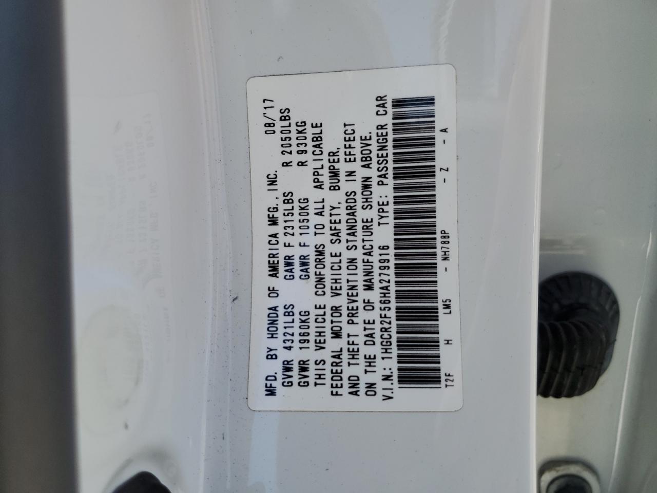 1HGCR2F56HA279916 2017 HONDA ACCORD - Image 15