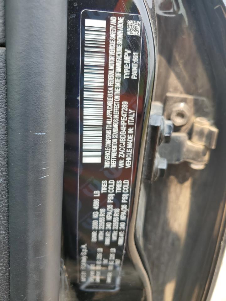 2017 Jeep Renegade Limited VIN: ZACCJBDB4HPE47289 Lot: 63199074