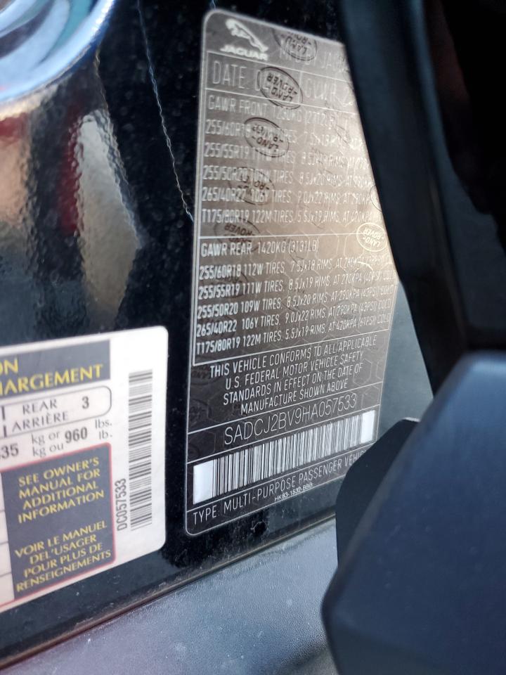 2017 Jaguar F-Pace Premium VIN: SADCJ2BV9HA057533 Lot: 62073384