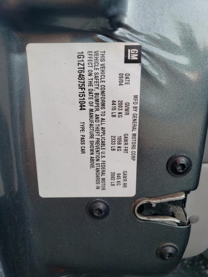 2005 Chevrolet Malibu Maxx Ls VIN: 1G1ZT64875F151044 Lot: 63095784