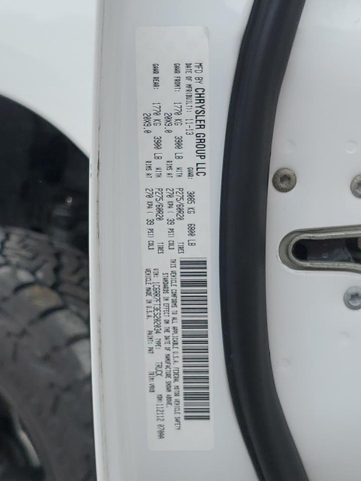 2014 Ram 1500 St VIN: 1C6RR7FT3ES202034 Lot: 64246084