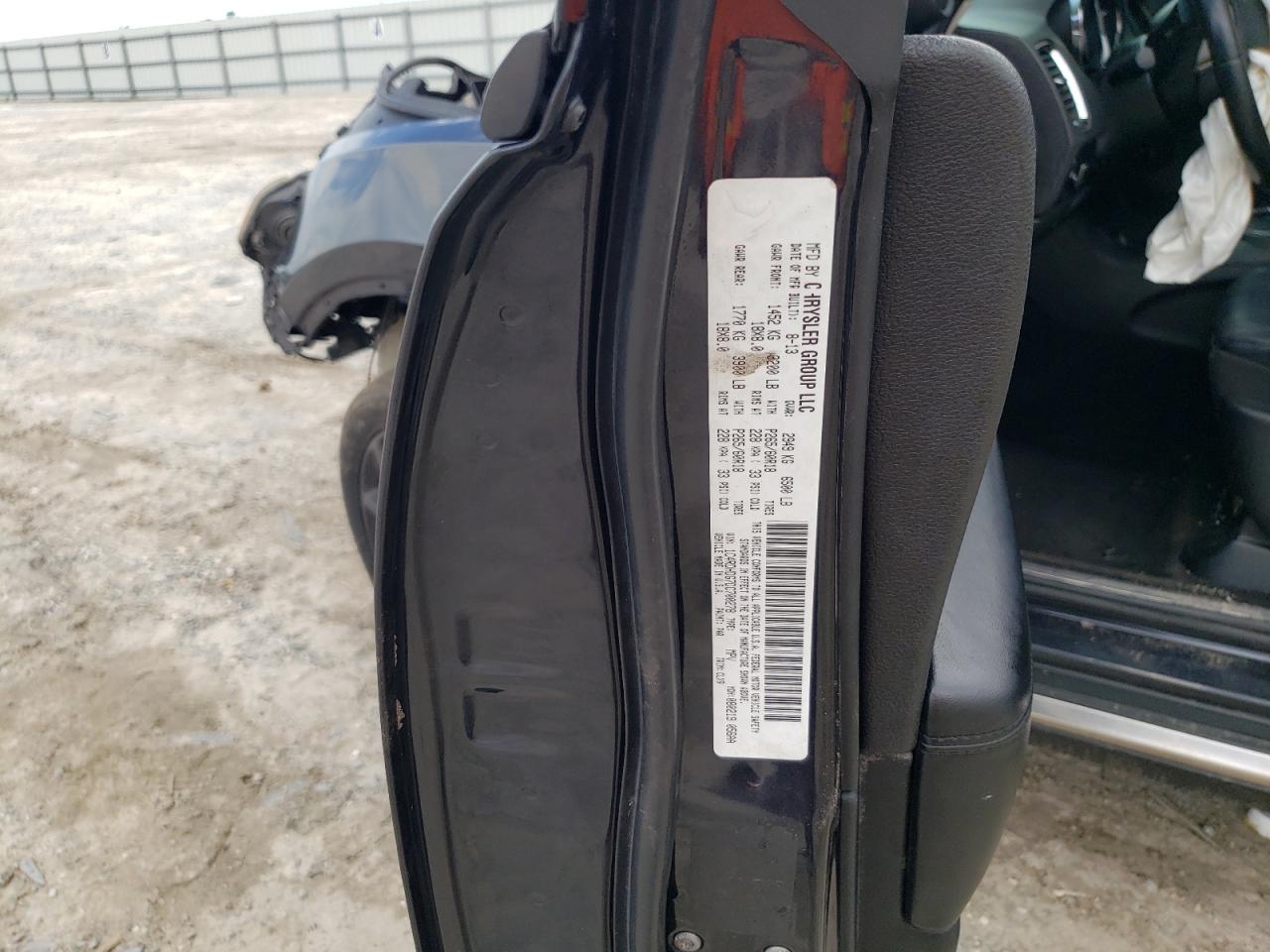 2013 Dodge Durango Crew VIN: 1C4RDHDG7DC700278 Lot: 61663824