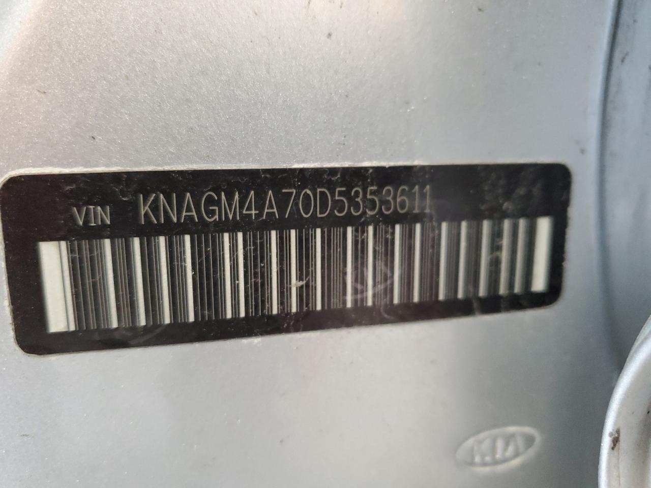 2013 Kia Optima Lx VIN: KNAGM4A70D5353611 Lot: 64818034