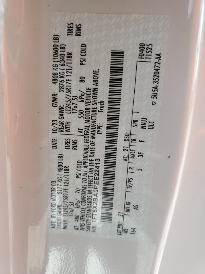 1FT8X2BA0PEE22413 2023 Ford F250 Super Duty