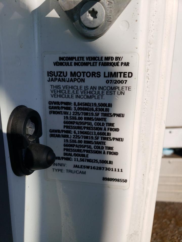 2008 Isuzu Nrr VIN: JALE5W16287301111 Lot: 62471484