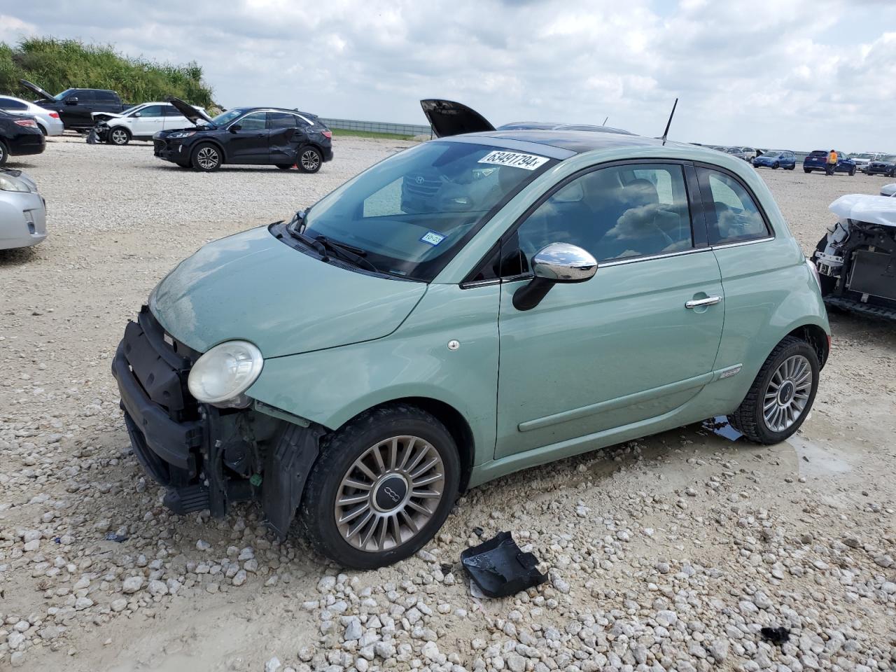 2012 Fiat 500 Lounge VIN: 3C3CFFCR4CT153047 Lot: 63491794