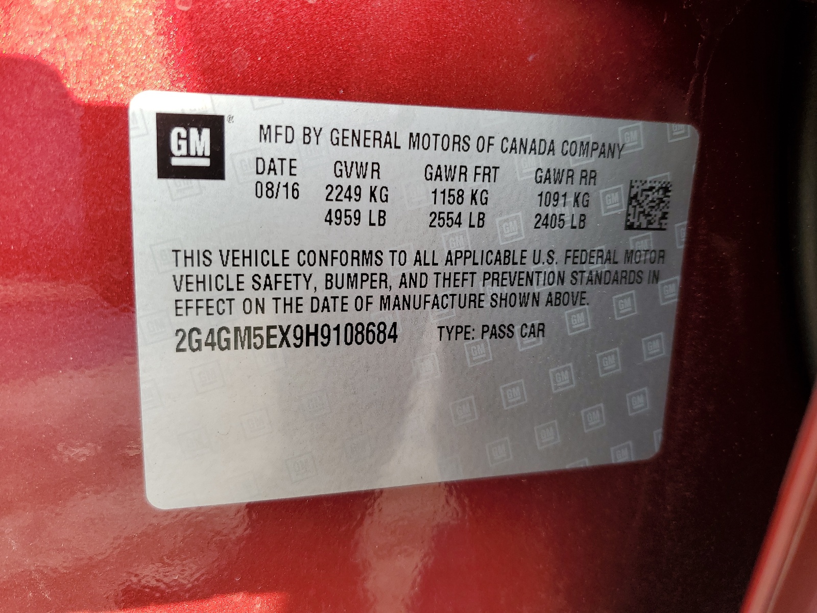 2G4GM5EX9H9108684 2017 Buick Regal