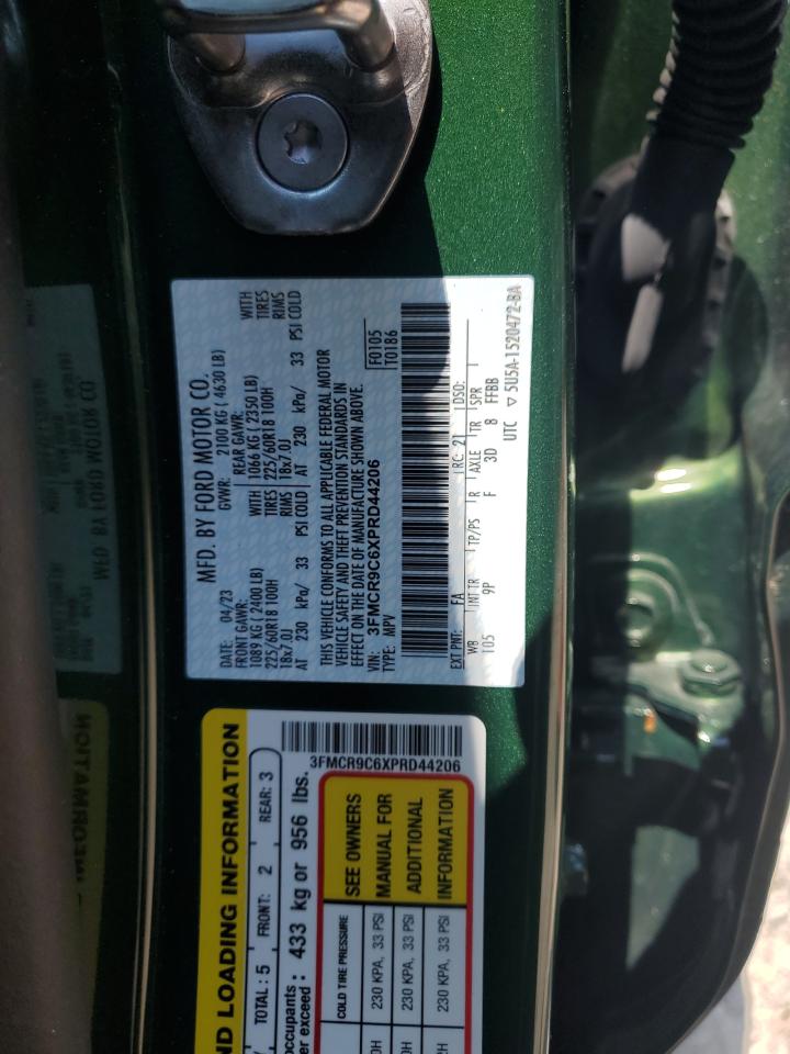 2023 Ford Bronco Sport Outer Banks VIN: 3FMCR9C6XPRD44206 Lot: 65206684