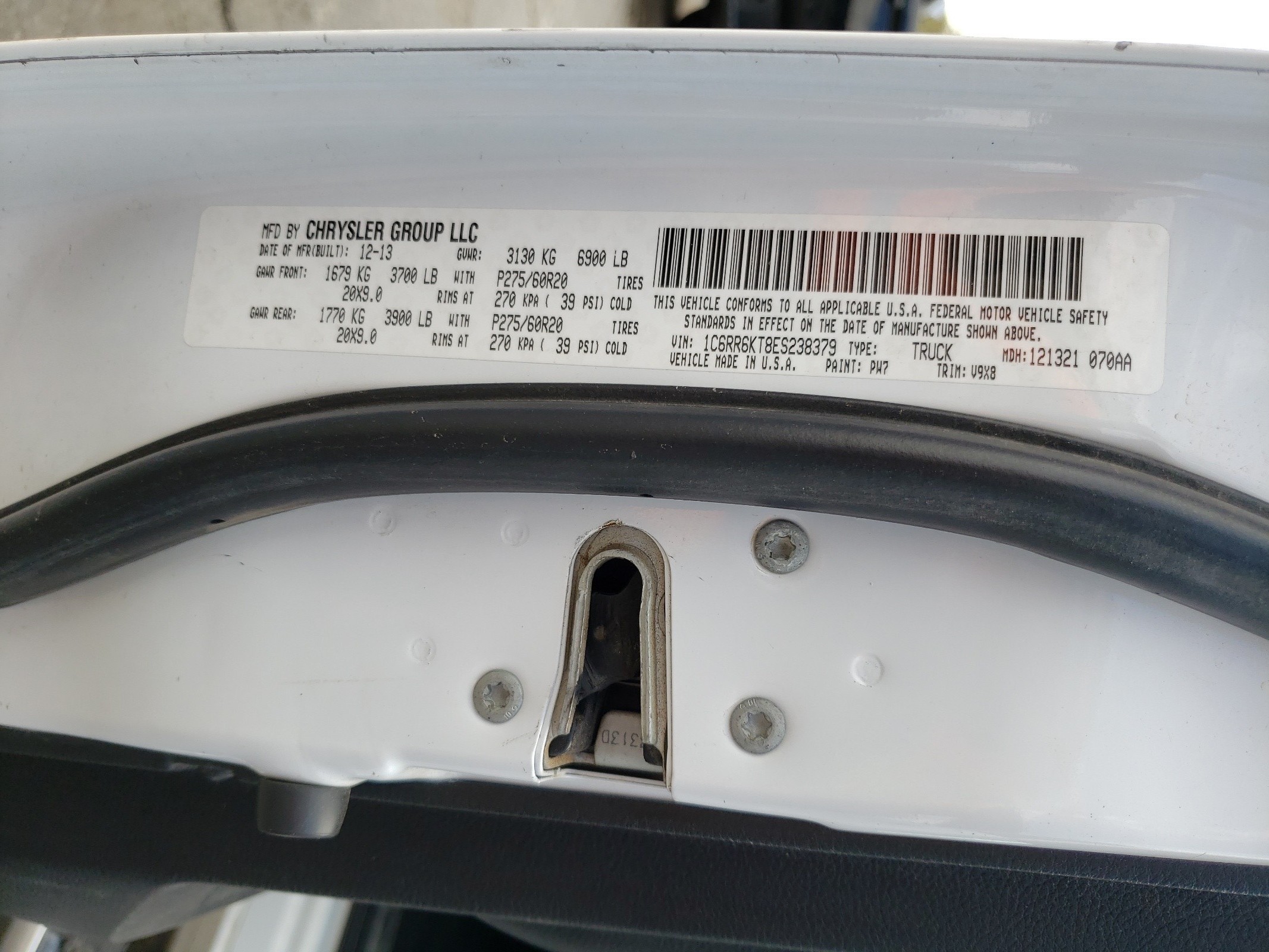 1C6RR6KT8ES238379 2014 Ram 1500 St