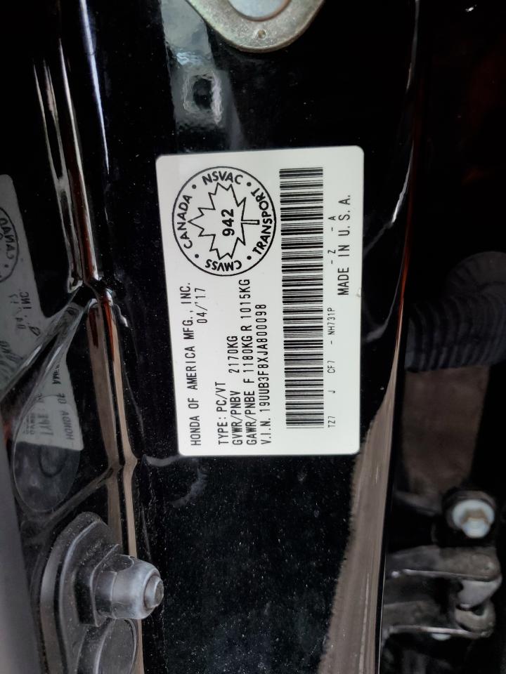 2018 Acura Tlx Elite VIN: 19UUB3F8XJA800098 Lot: 62302784