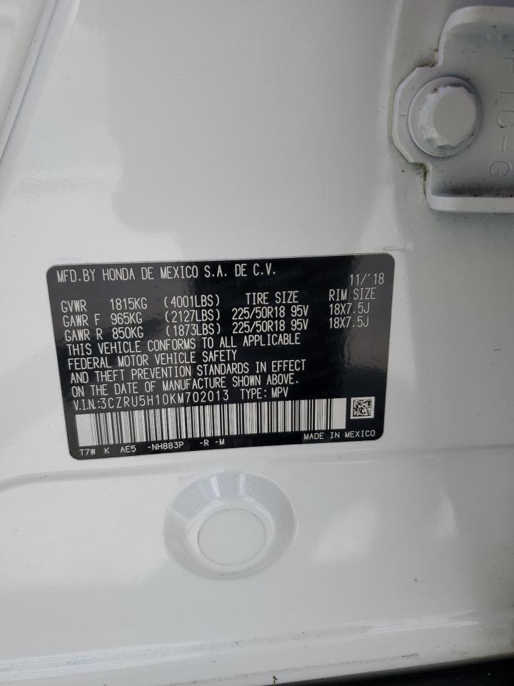 2019 Honda Hr-V Sport VIN: 3CZRU5H10KM702013 Lot: 64236934