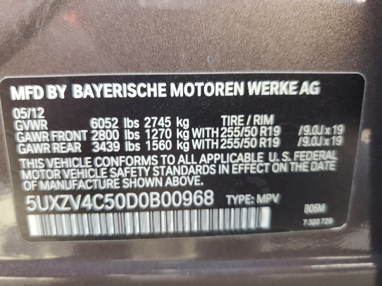 5UXZV4C50D0B00968 2013 BMW X5 xDrive35I