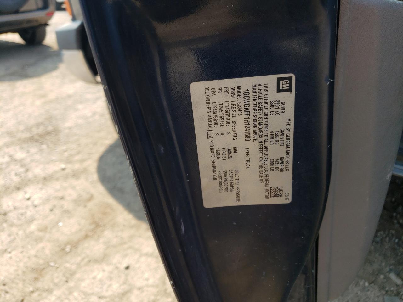 2016 Chevrolet Express G3500 Lt VIN: 1GAZGPFF9G1100067 Lot: 65082224