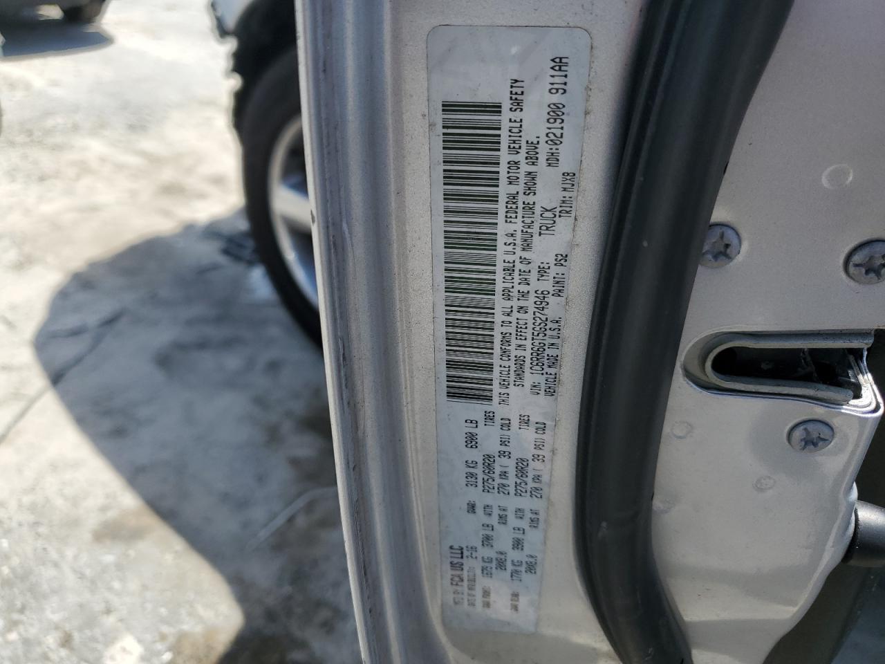 2016 Ram 1500 Slt VIN: 1C6RR6GT5GS274946 Lot: 64081694