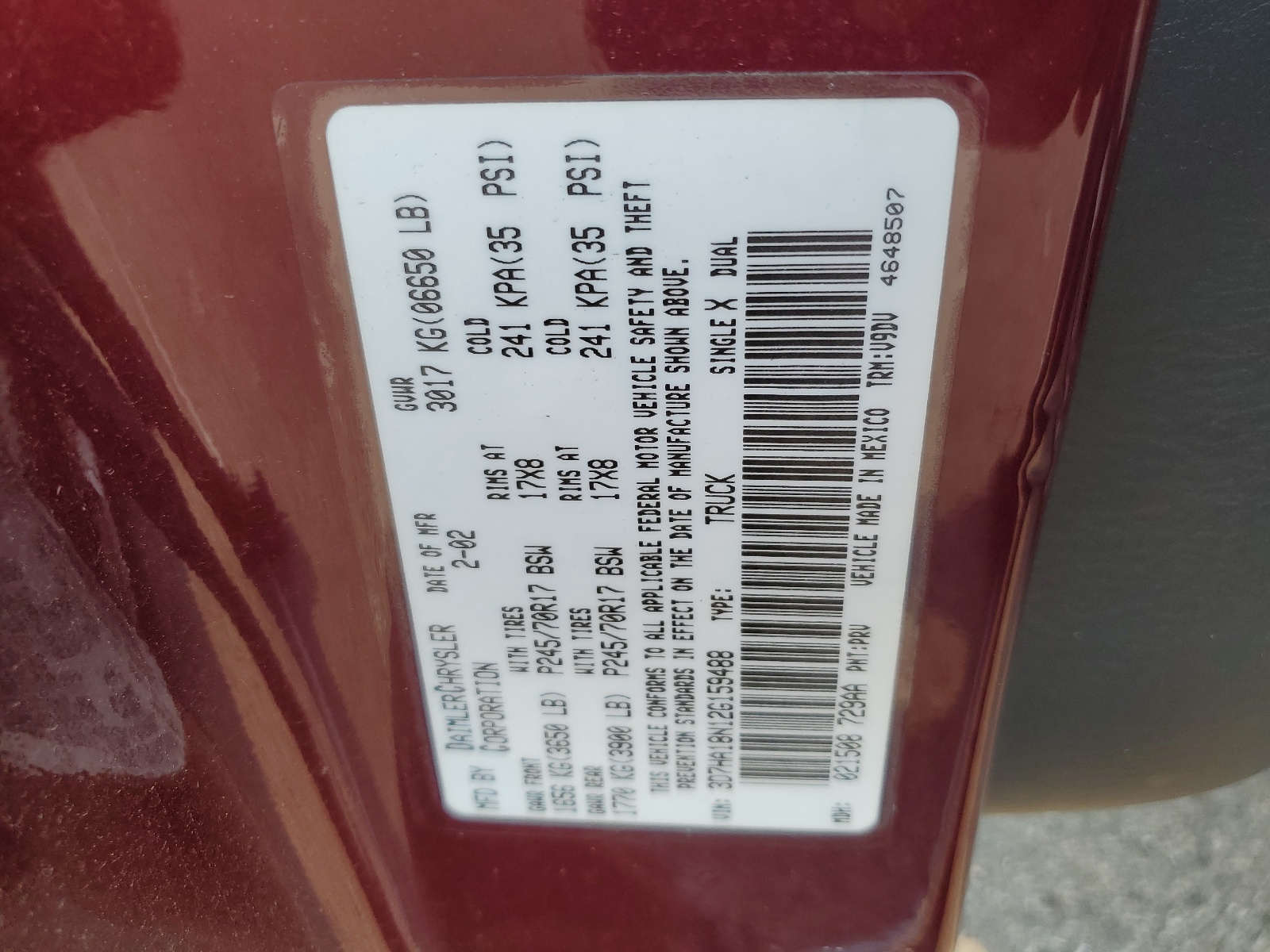 3D7HA18N12G159488 2002 Dodge Ram 1500