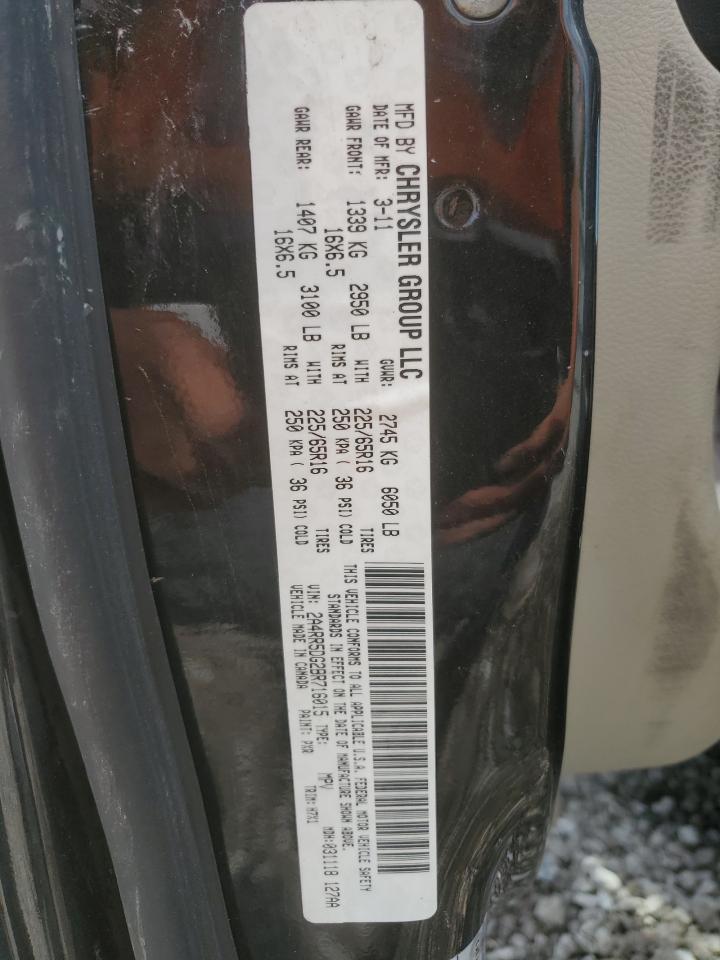 2011 Chrysler Town & Country Touring VIN: 2A4RR5DG2BR716015 Lot: 48411294