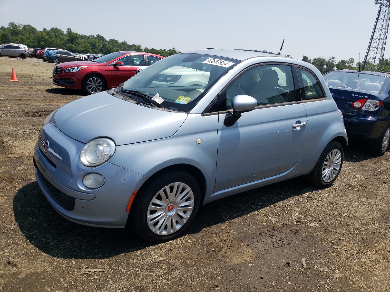 2014 Fiat 500 Pop vin: 3C3CFFAR8ET187076