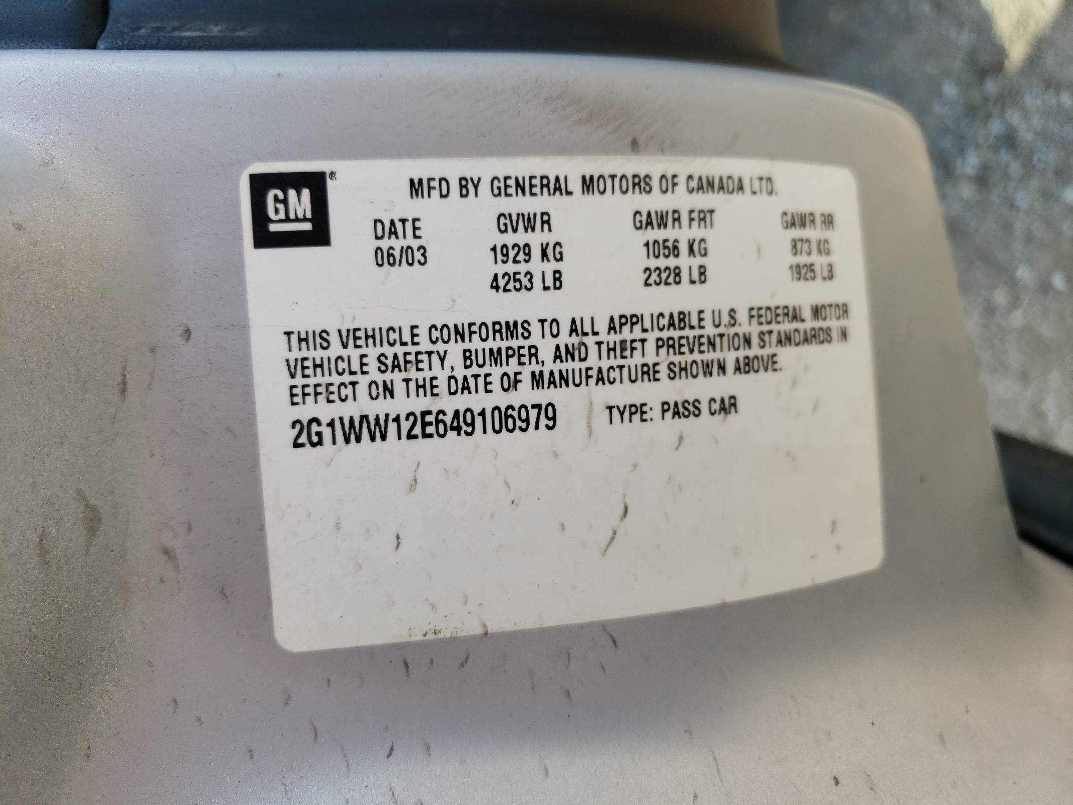 2G1WW12E649106979 2004 Chevrolet Monte Carlo Ls