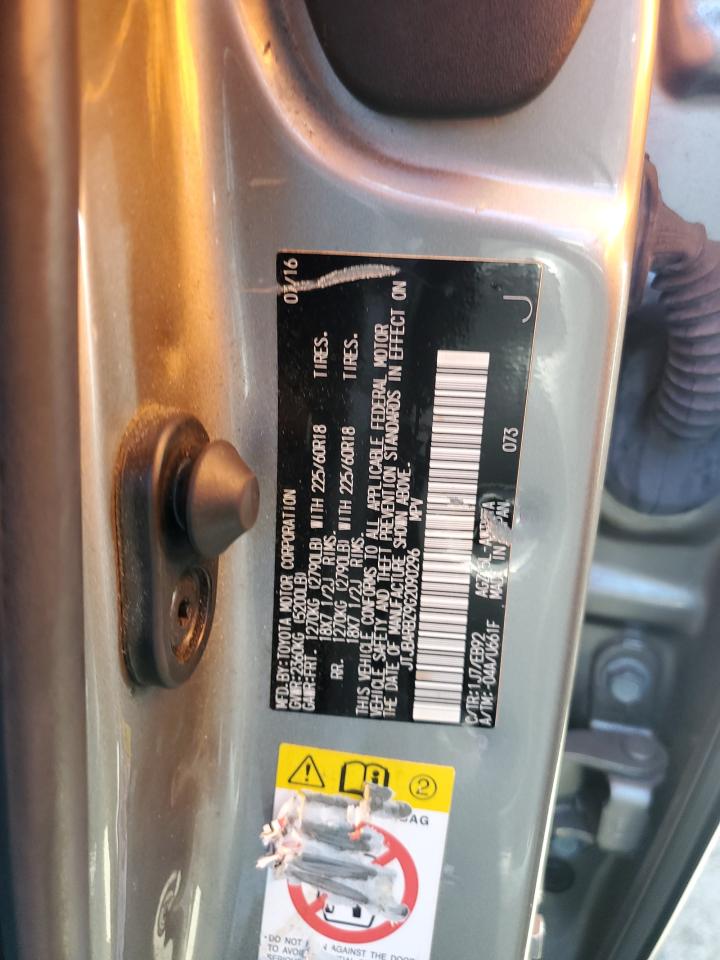 2016 Lexus Nx 200T Base VIN: JTJBARBZ9G2090296 Lot: 64916444