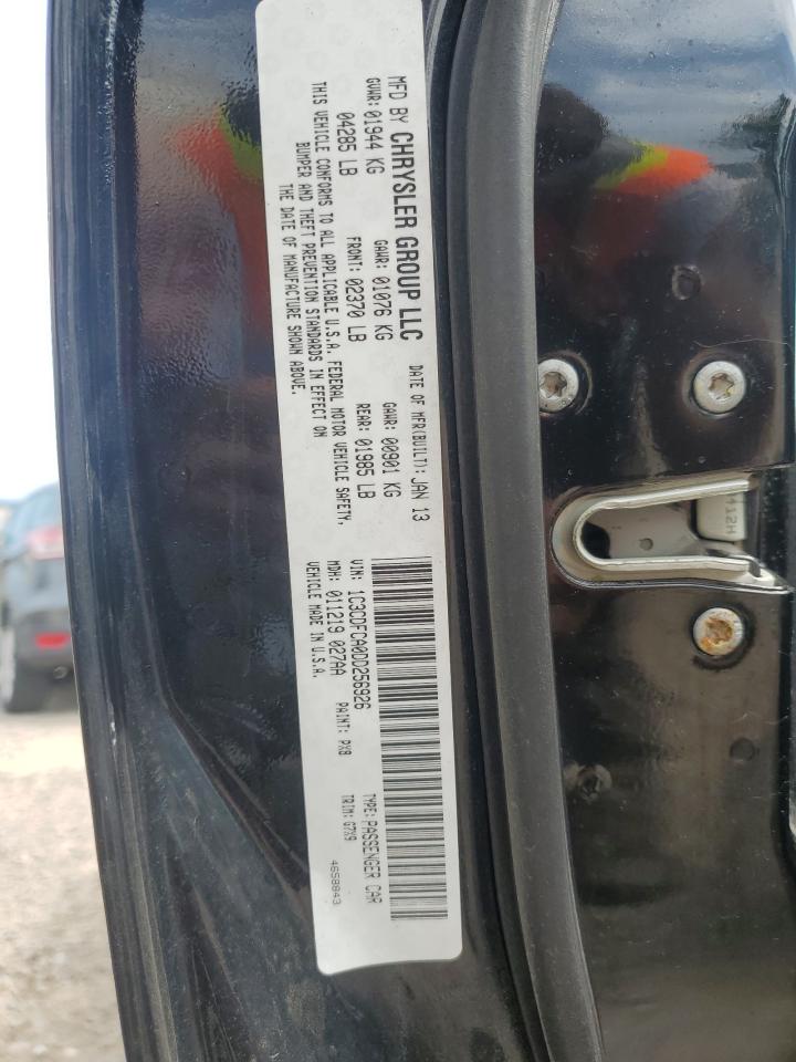 2013 Dodge Dart Limited VIN: 1C3CDFCA0DD256926 Lot: 63199714