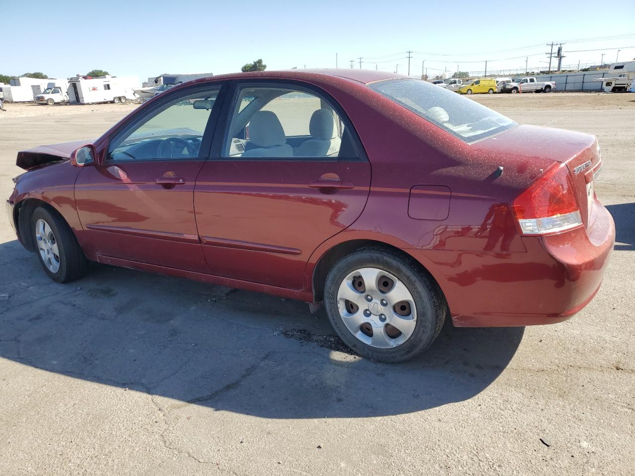 2007 Kia Spectra Ex VIN: KNAFE121575449935 Lot: 61509034