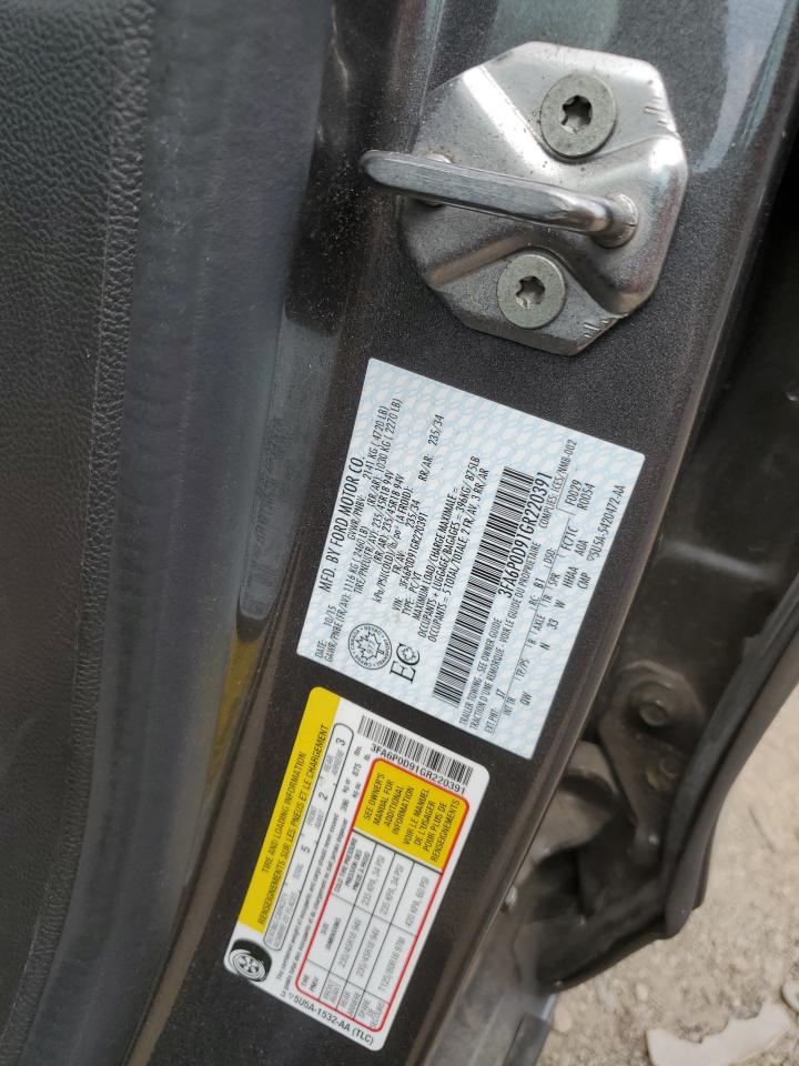 2016 Ford Fusion Titanium VIN: 3FA6P0D91GR220391 Lot: 62891124