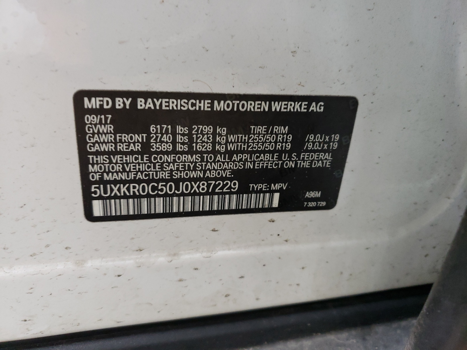 5UXKR0C50J0X87229 2018 BMW X5 xDrive35I