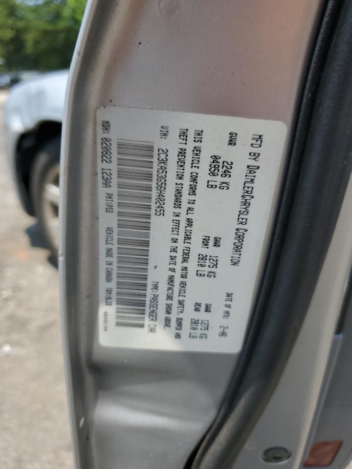 2006 Chrysler 300 Touring VIN: 2C3KA53G56H402455 Lot: 63290424