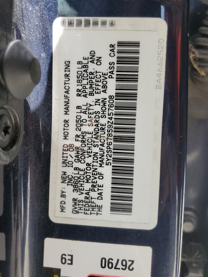 5Y2SP67859Z457608 2009 Pontiac Vibe