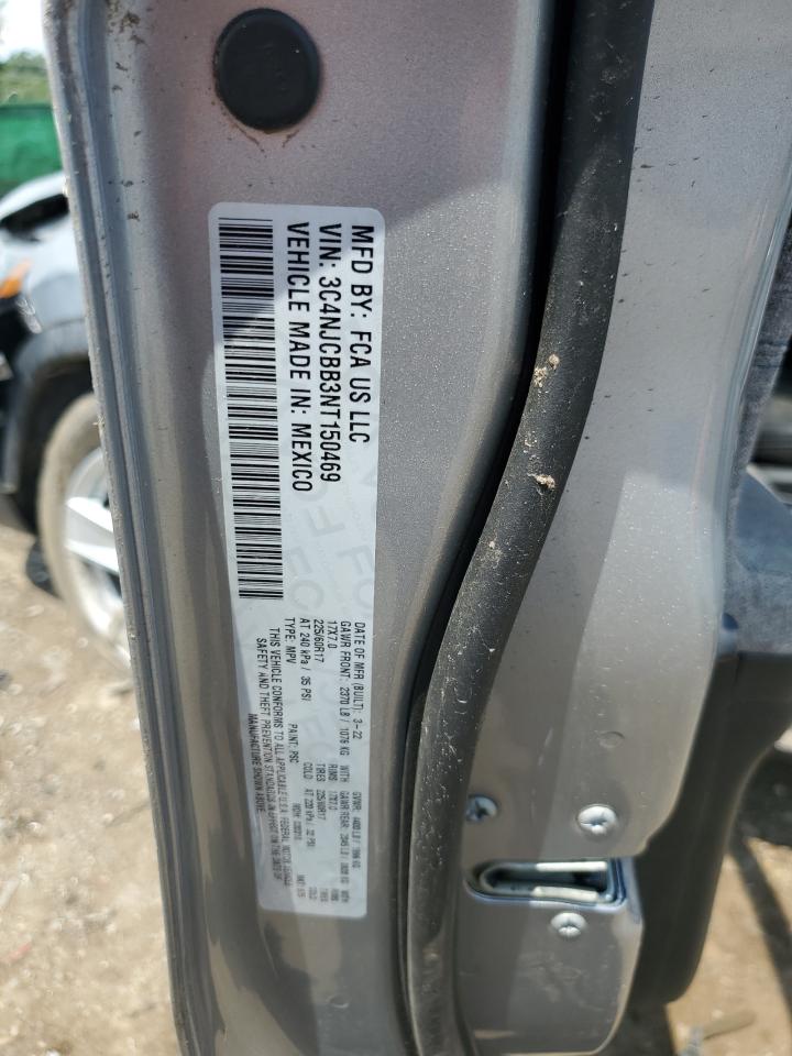 2022 Jeep Compass Latitude VIN: 3C4NJCBB3NT150469 Lot: 63428444