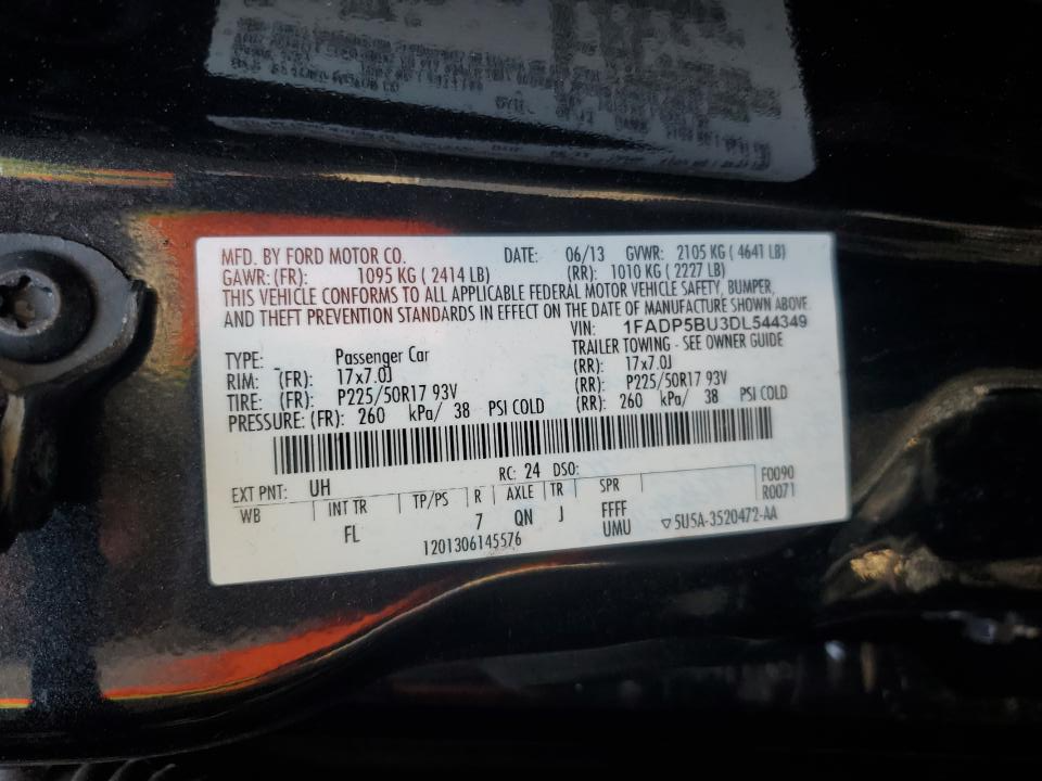 1FADP5BU3DL544349 2013 Ford C-Max Sel