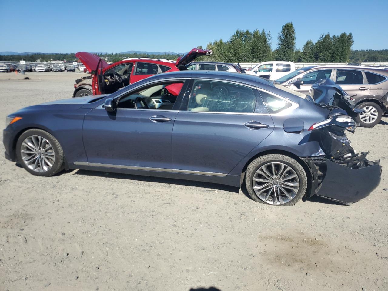 2015 Hyundai Genesis 3.8L VIN: KMHGN4JE4FU062287 Lot: 64386104