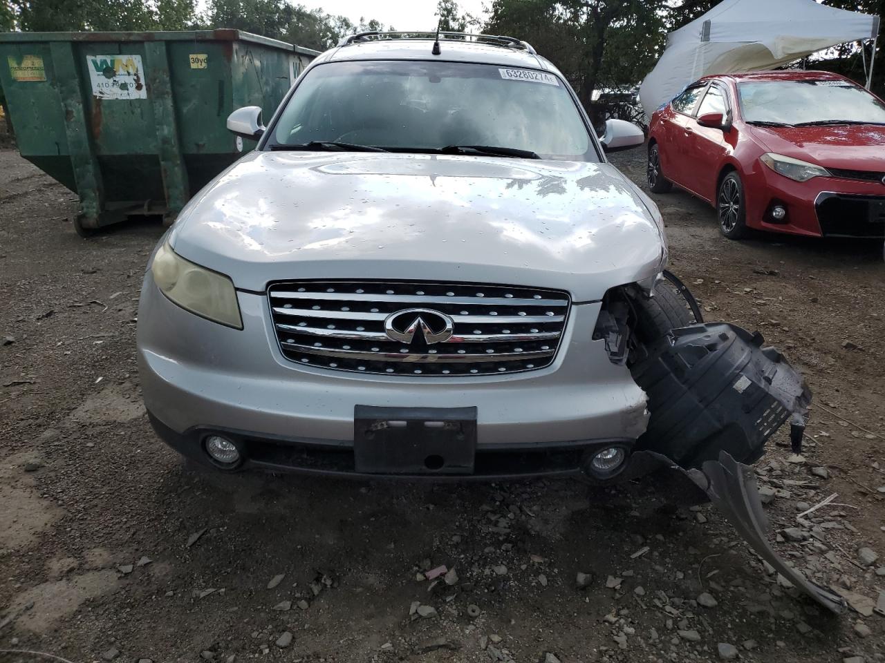 2005 Infiniti Fx35 VIN: JNRAS08W15X209513 Lot: 63280274