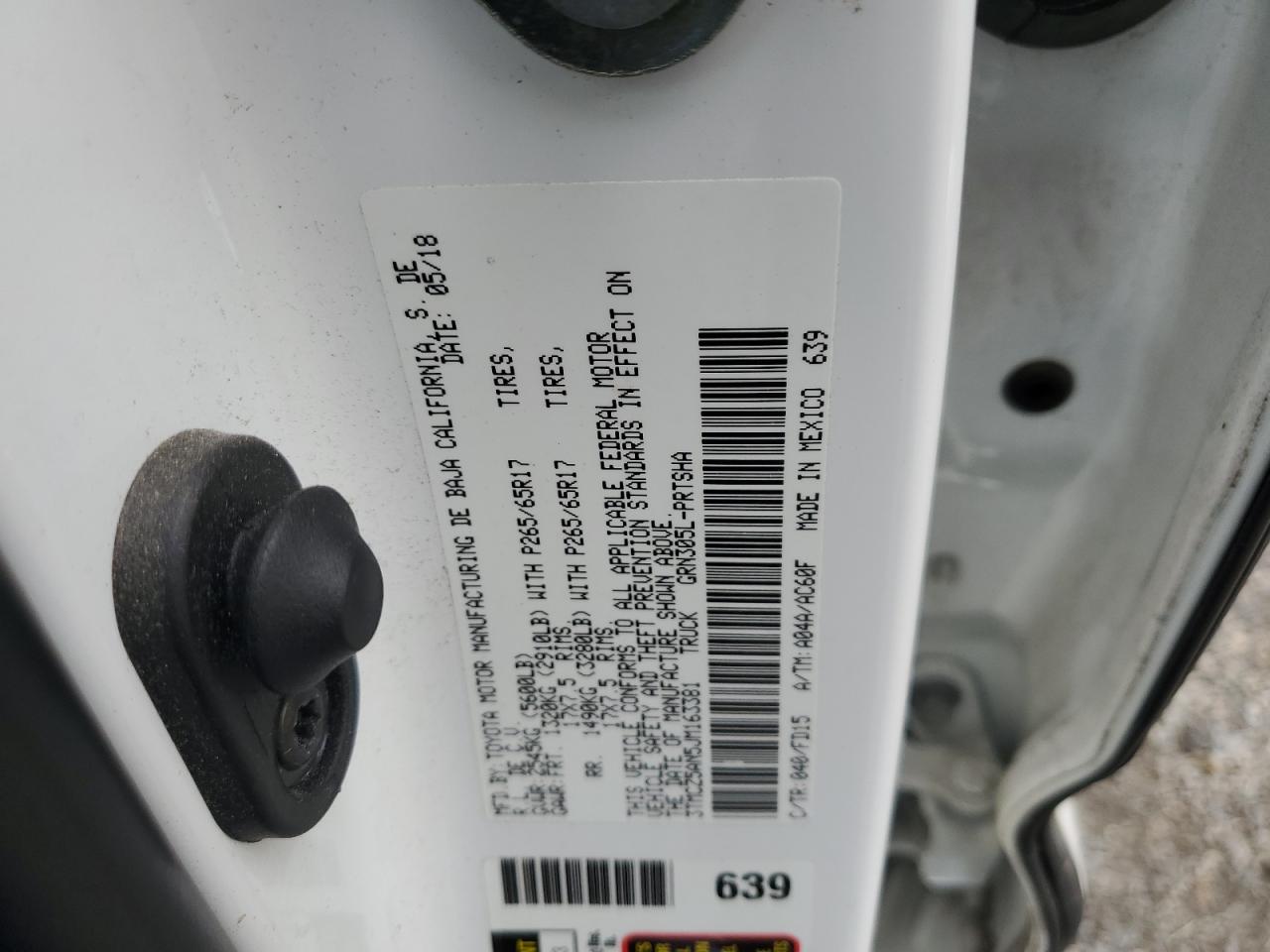 2018 Toyota Tacoma Double Cab VIN: 3TMCZ5AN5JM163381 Lot: 60342614