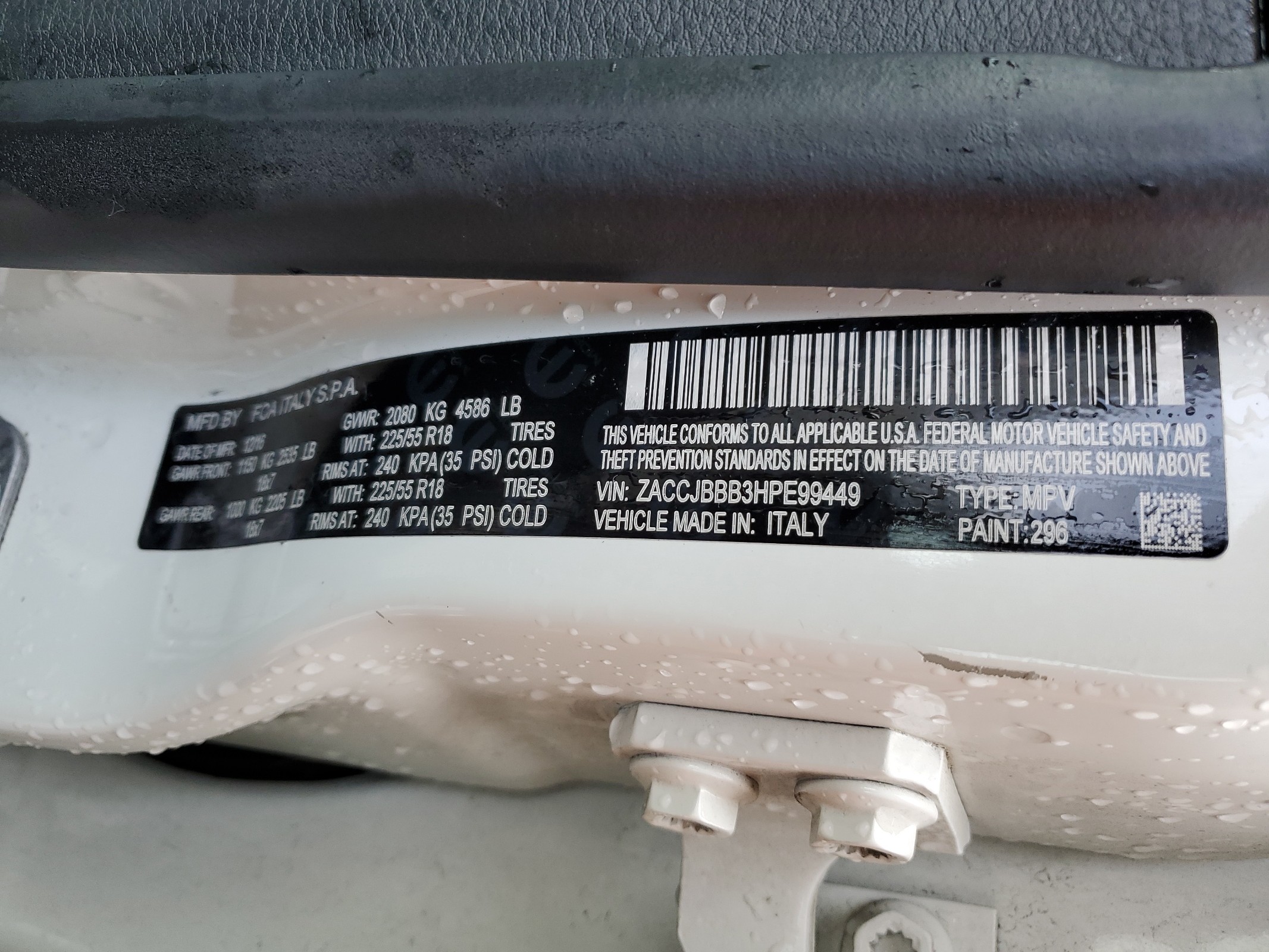 ZACCJBBB3HPE99449 2017 Jeep Renegade Latitude