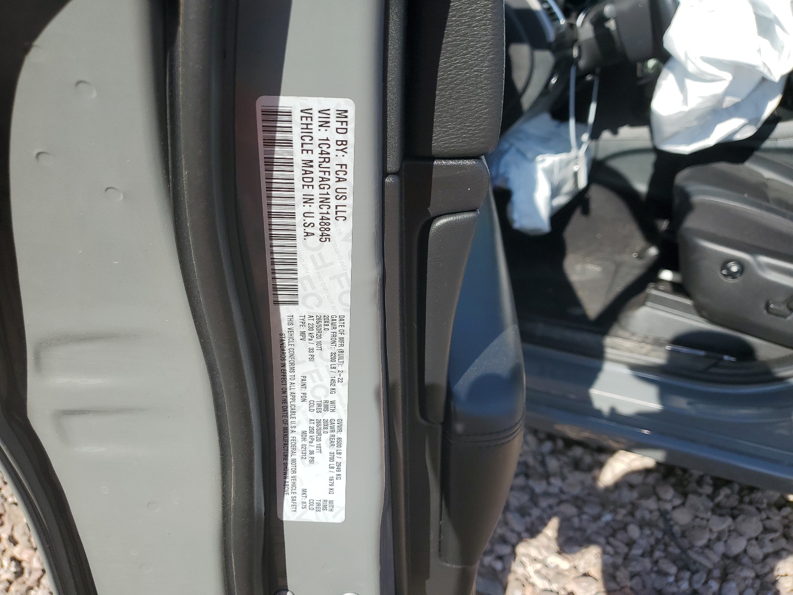 1C4RJFAG1NC148845 2022 Jeep Grand Cherokee Laredo E