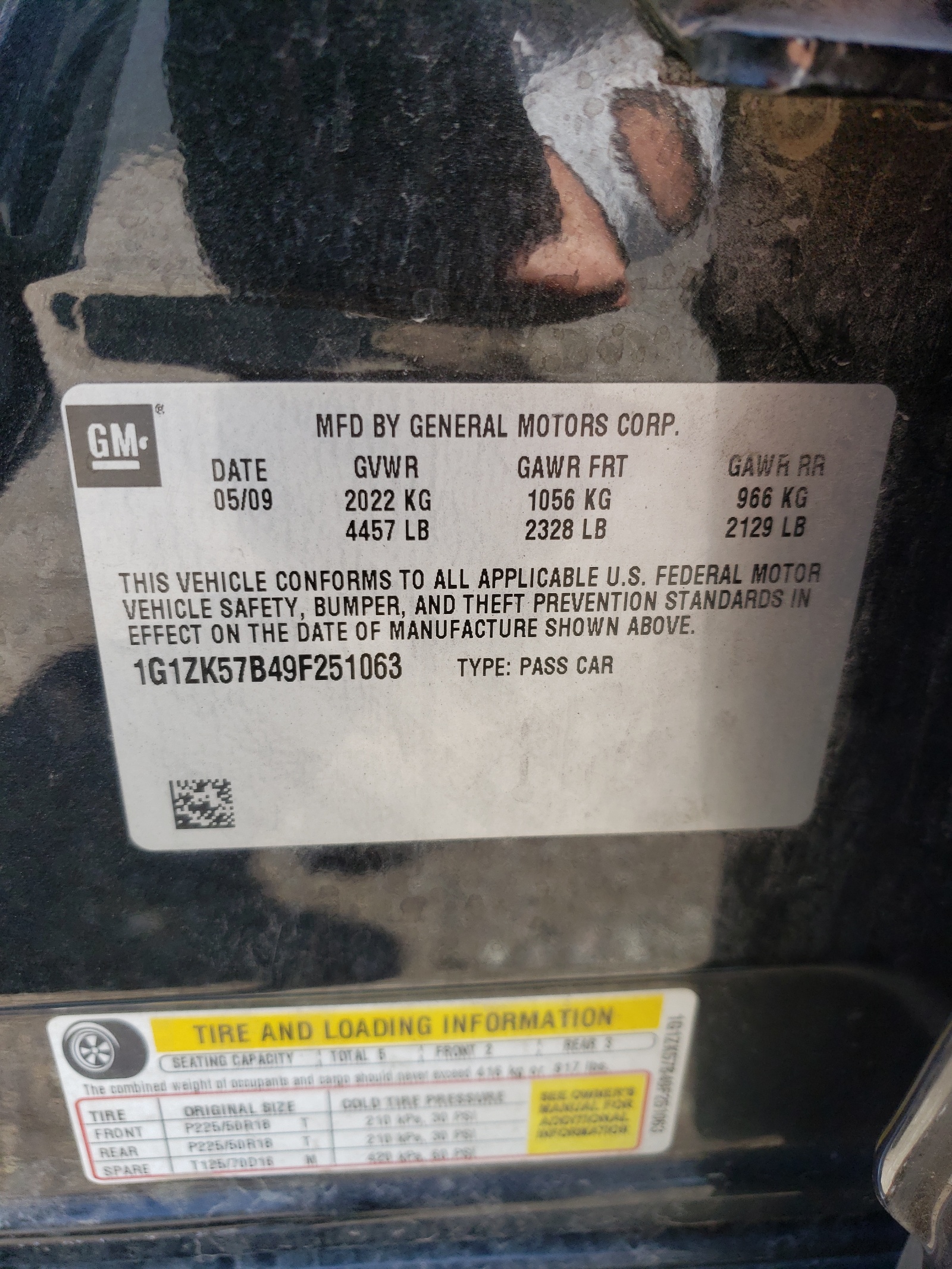 1G1ZK57B49F251063 2009 Chevrolet Malibu Ltz