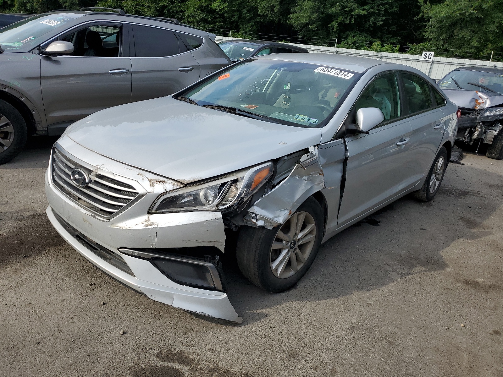 2016 Hyundai Sonata Se vin: 5NPE24AF8GH379966