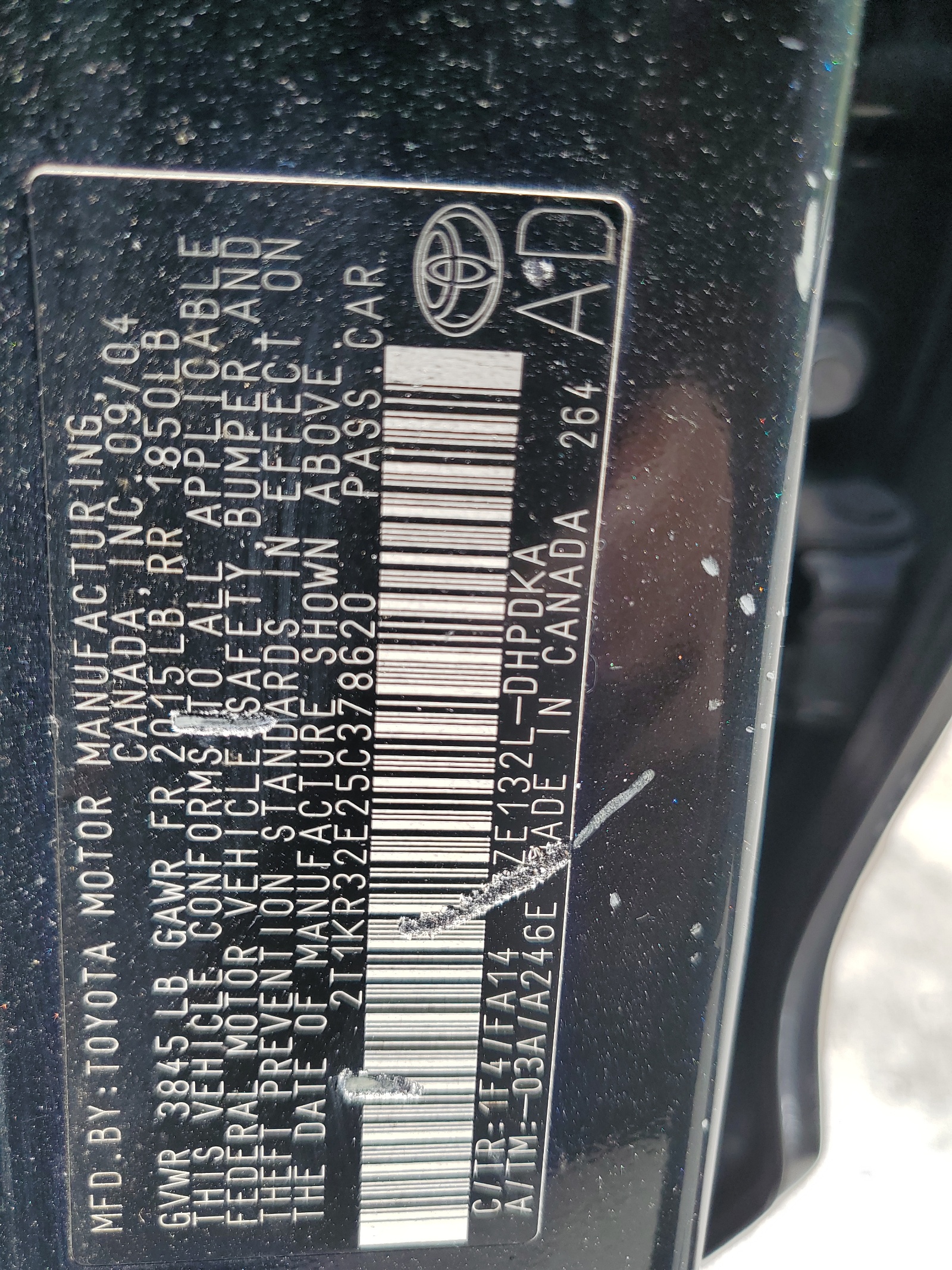 2T1KR32E25C378620 2005 Toyota Corolla Matrix Xr