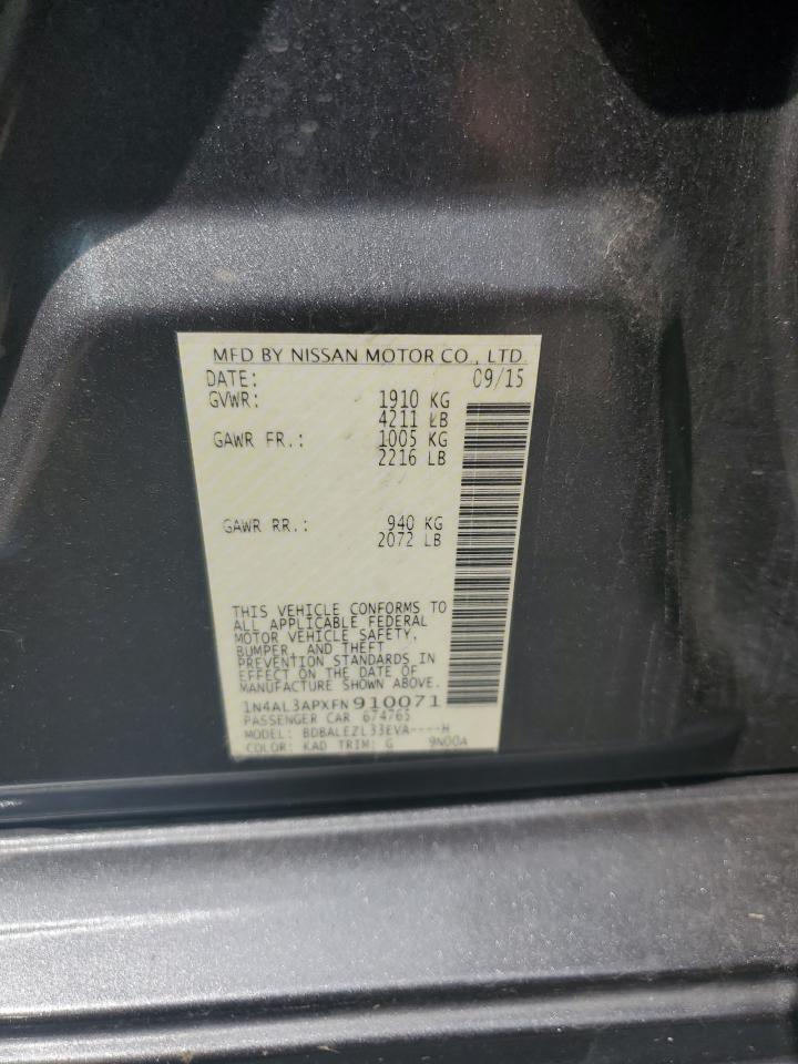 1N4AL3APXFN910071 2015 Nissan Altima 2.5