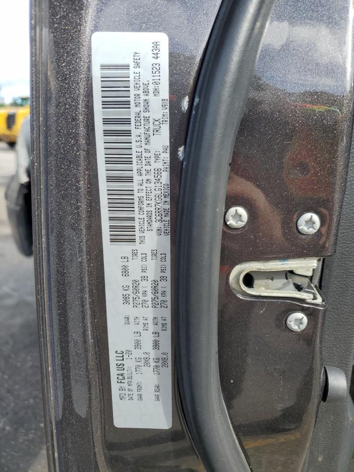 2020 Ram 1500 Classic Tradesman VIN: 3C6RR7KG6LG134566 Lot: 62935754