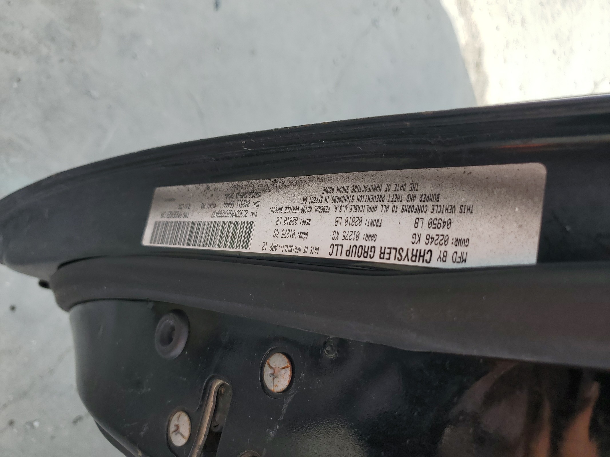 2C3CDYAG2CH268497 2012 Dodge Challenger Sxt