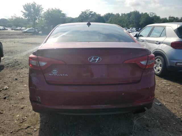  HYUNDAI SONATA 2016 Czerwony