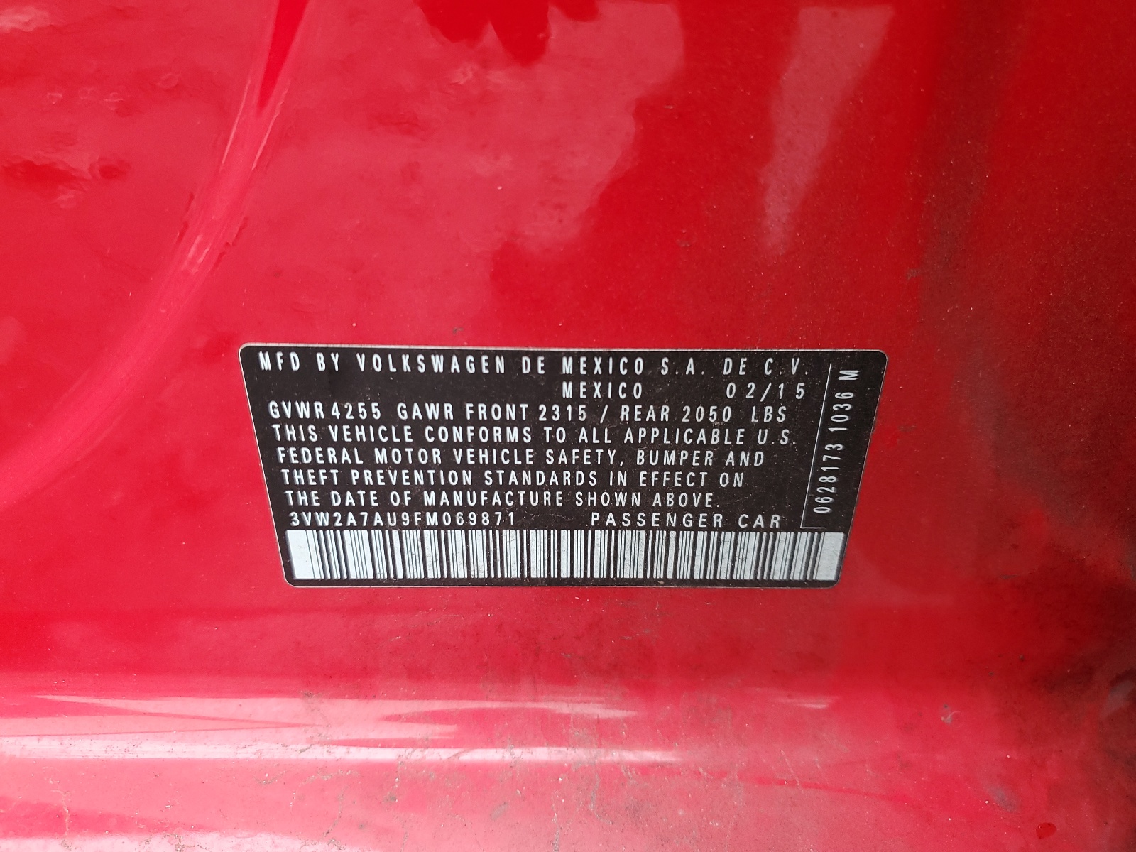 3VW2A7AU9FM069871 2015 Volkswagen Golf Tdi