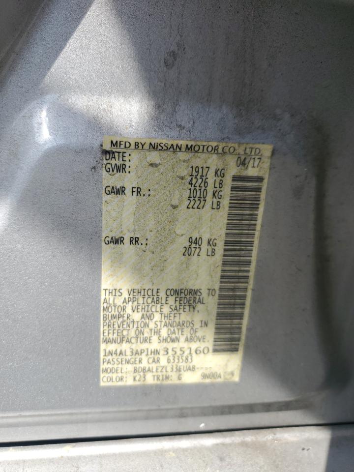 1N4AL3AP1HN355160 2017 Nissan Altima 2.5