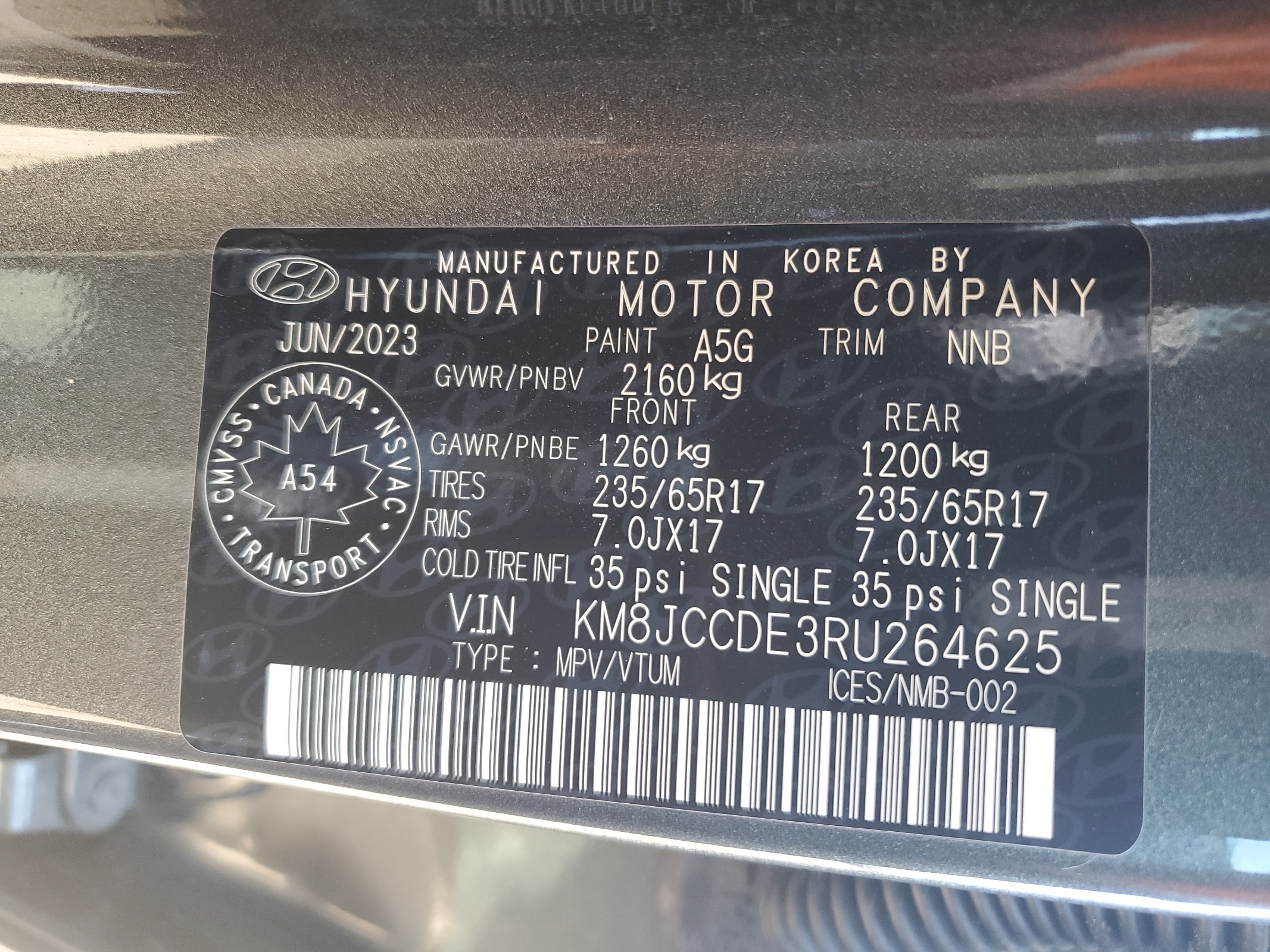 KM8JCCDE3RU264625 2024 Hyundai Tucson Sel